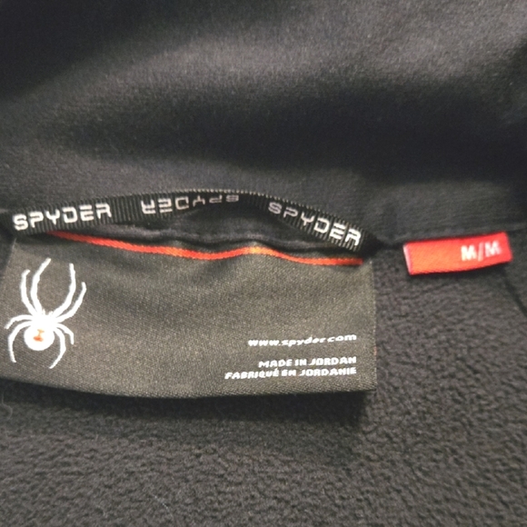 Spyder Black & Gray Fleece Jacket Women's M - Picture 2 of 8